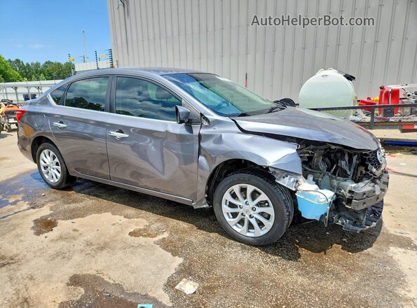 3N1AB7AP2JL618172 2018 NISSAN SENTRA Charcoal Front right