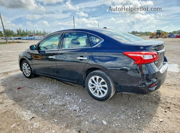 3N1AB7AP2JL619368 2018 NISSAN SENTRA Black Հետևի ձախ