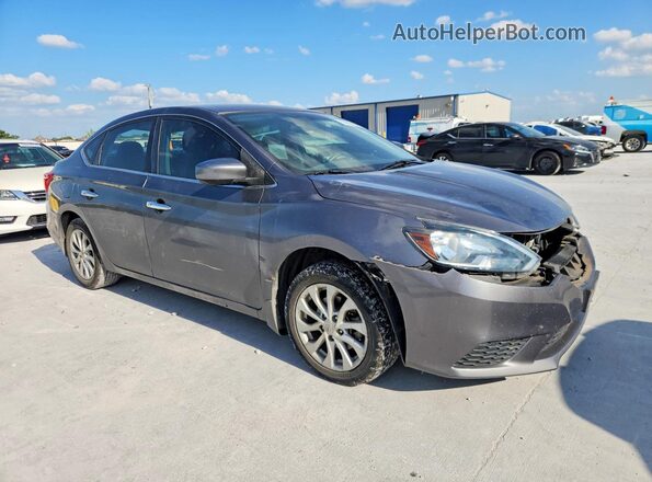 3N1AB7AP2JL653360 2018 NISSAN SENTRA Gray Przód prawy