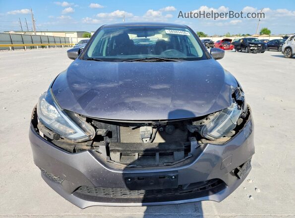 3N1AB7AP2JL653360 2018 NISSAN SENTRA Gray Widok z przodu