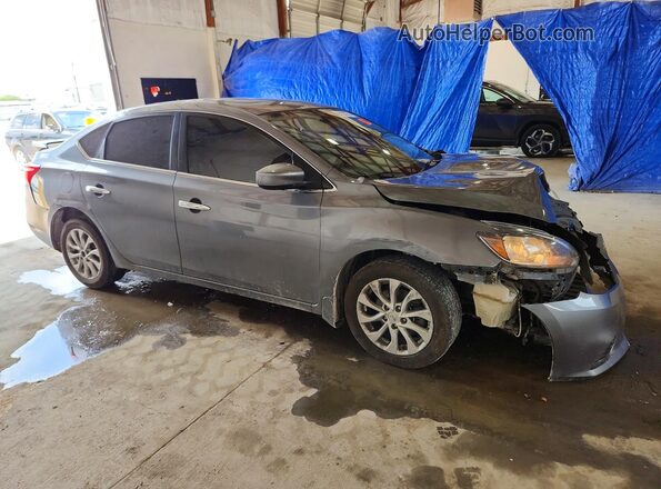 3N1AB7AP2JY209480 2018 NISSAN SENTRA Серый Передняя правая четверть