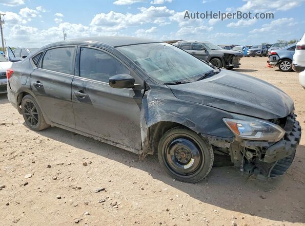 3N1AB7AP2JY212198 2018 NISSAN SENTRA Черный Передняя правая четверть