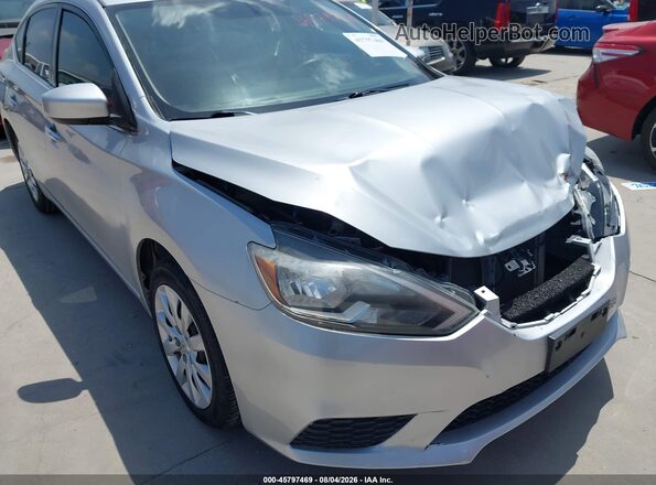 3N1AB7AP2JY226621 2018 NISSAN SENTRA Silver Вид щитка приладів