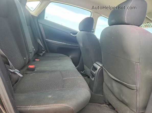 3N1AB7AP2JY248828 2018 NISSAN SENTRA Black Widok tylnych siedzeń
