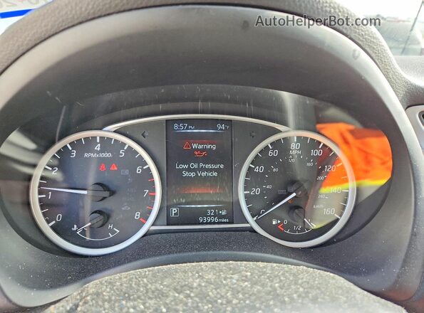 3N1AB7AP2JY258582 2018 NISSAN SENTRA Белый Вид щитка приборов