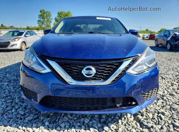 3N1AB7AP2JY273793 2018 NISSAN SENTRA Синий Вид спереди