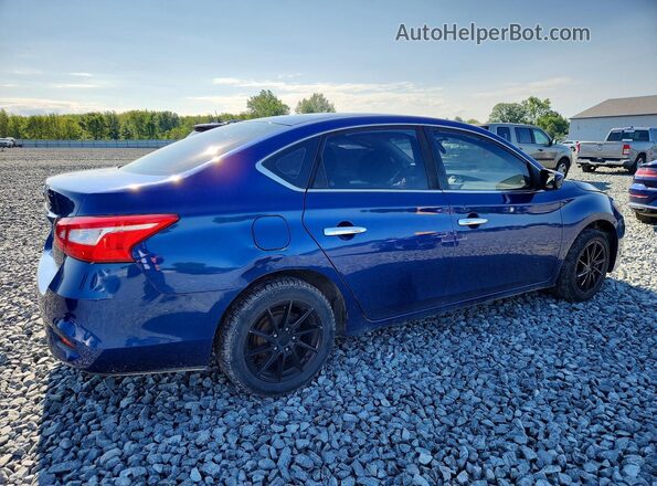 3N1AB7AP2JY273793 2018 NISSAN SENTRA Синий Задняя правая четверть
