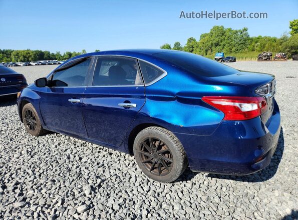 3N1AB7AP2JY273793 2018 NISSAN SENTRA Синий Задняя левая четверть