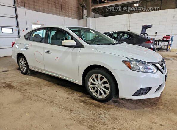 3N1AB7AP2JY285779 2018 NISSAN SENTRA White Przód prawy