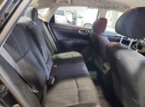 3N1AB7AP2JY287418 2018 NISSAN SENTRA Black Widok tylnych siedzeń