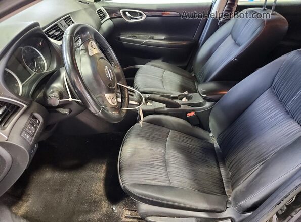 3N1AB7AP2JY287418 2018 NISSAN SENTRA Black Widok wnętrza z przodu