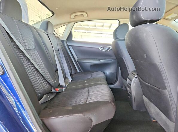 3N1AB7AP2JY292067 2018 NISSAN SENTRA Blue Вид задніх сидінь