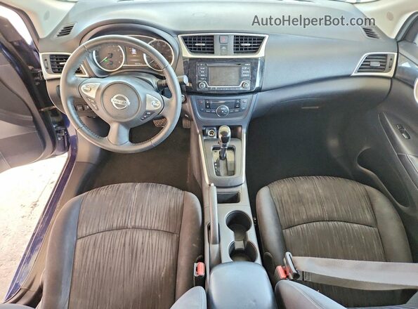 3N1AB7AP2JY292067 2018 NISSAN SENTRA Blue Вид панелі приладів