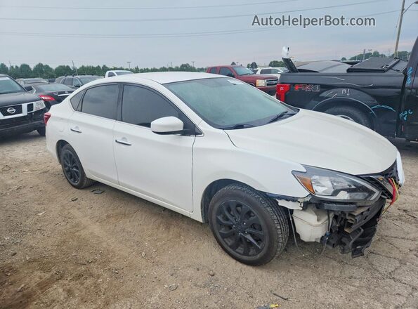 3N1AB7AP2JY296619 2018 NISSAN SENTRA White Przód prawy
