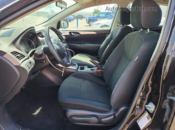 3N1AB7AP2JY310602 2018 NISSAN SENTRA Black Front interior view
