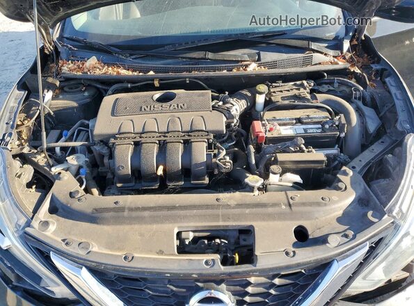 3N1AB7AP2JY312057 2018 NISSAN SENTRA Black Widok wnętrza z tyłu