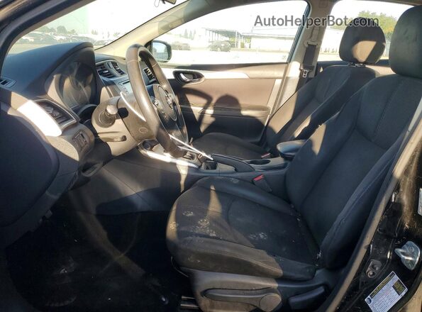 3N1AB7AP2JY312057 2018 NISSAN SENTRA Black Widok wnętrza z przodu