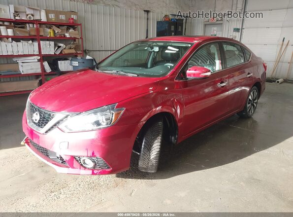 3N1AB7AP2JY318215 2018 NISSAN SENTRA Red Przód lewy