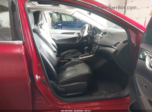 3N1AB7AP2JY318215 2018 NISSAN SENTRA Red Widok wnętrza z przodu