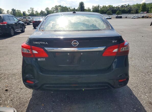 3N1AB7AP2KL604452 2019 NISSAN SENTRA Black Vista de los asientos traseros