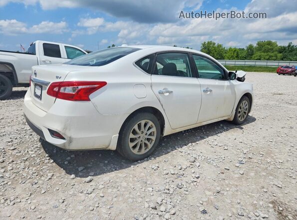 3N1AB7AP2KL608615 2019 NISSAN SENTRA White Հետևի աջ