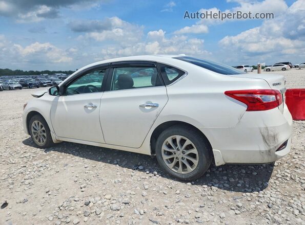 3N1AB7AP2KL608615 2019 NISSAN SENTRA White Հետևի ձախ