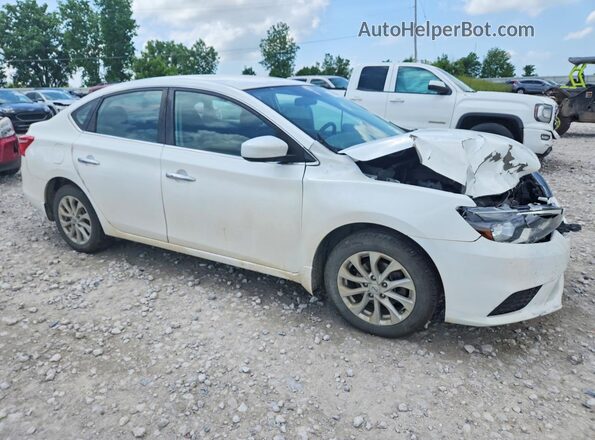 3N1AB7AP2KL608615 2019 NISSAN SENTRA White Առջևի աջ