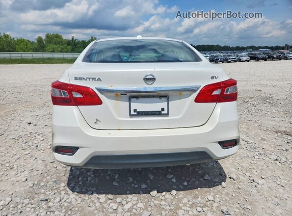 3N1AB7AP2KL608615 2019 NISSAN SENTRA White Հետևի տեսք