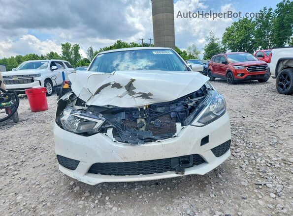 3N1AB7AP2KL608615 2019 NISSAN SENTRA White Դիմացի տեսք