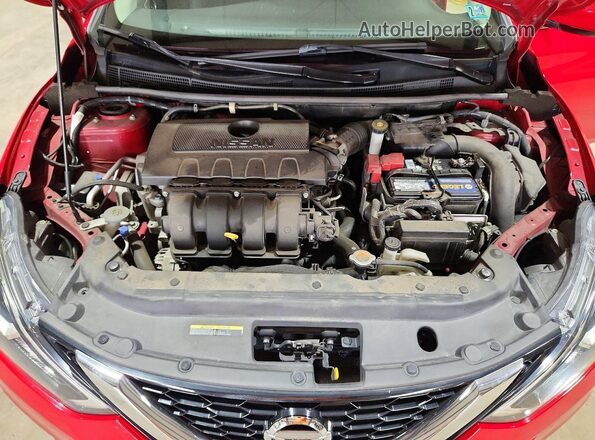 3N1AB7AP2KL610106 2019 NISSAN SENTRA Красный Вид задней части салона