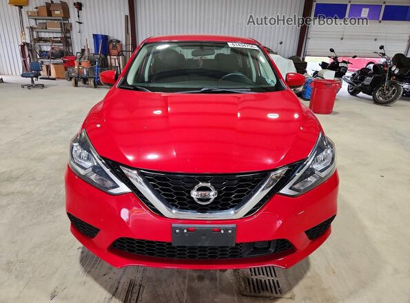 3N1AB7AP2KL610106 2019 NISSAN SENTRA Красный Вид спереди