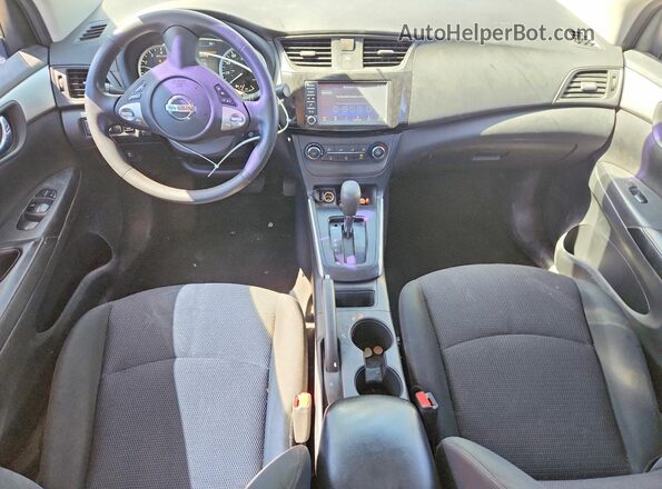 3N1AB7AP2KY202093 2019 NISSAN SENTRA Silver Vista del salpicadero