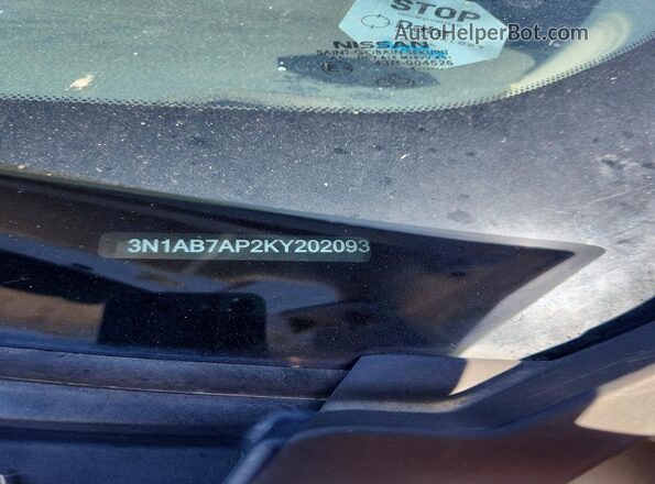 3N1AB7AP2KY202093 2019 NISSAN SENTRA Silver Vista del compartimento del motor