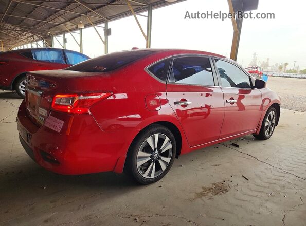3N1AB7AP2KY203406 2019 NISSAN SENTRA Red Rear right