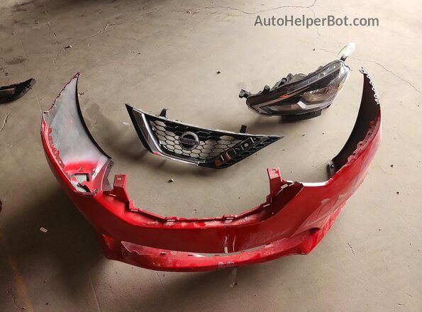 3N1AB7AP2KY203406 2019 NISSAN SENTRA Red Engine compartment view