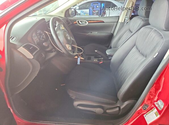 3N1AB7AP2KY203406 2019 NISSAN SENTRA Red Front interior view