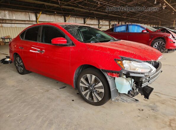 3N1AB7AP2KY203406 2019 NISSAN SENTRA Red Front right