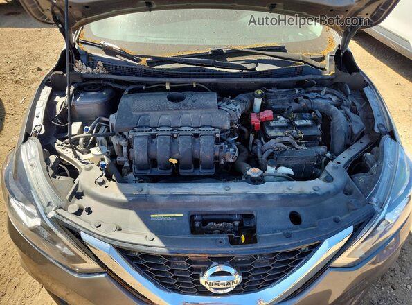 3N1AB7AP2KY221324 2019 NISSAN SENTRA Gray Widok wnętrza z tyłu