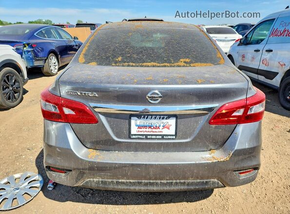 3N1AB7AP2KY221324 2019 NISSAN SENTRA Gray Widok z tyłu