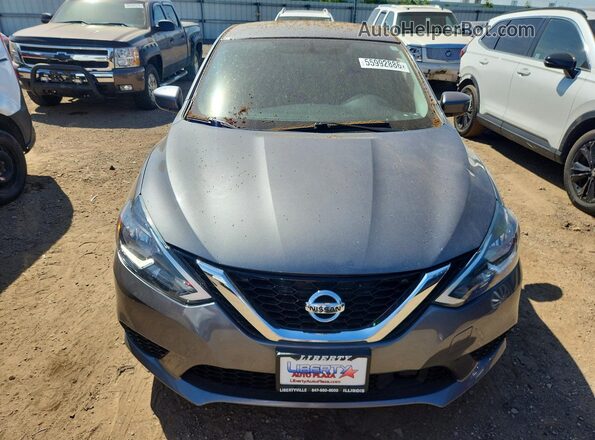 3N1AB7AP2KY221324 2019 NISSAN SENTRA Gray Widok z przodu