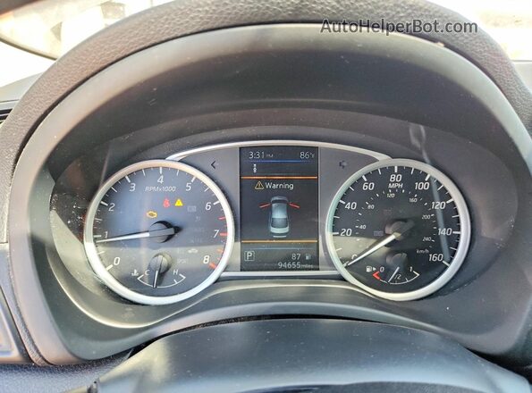 3N1AB7AP2KY221324 2019 NISSAN SENTRA Gray Widok zestawu wskaźników