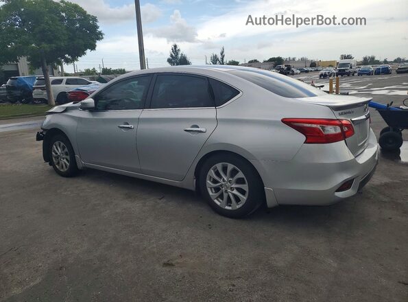 3N1AB7AP2KY245476 2019 NISSAN SENTRA Silver Հետևի ձախ