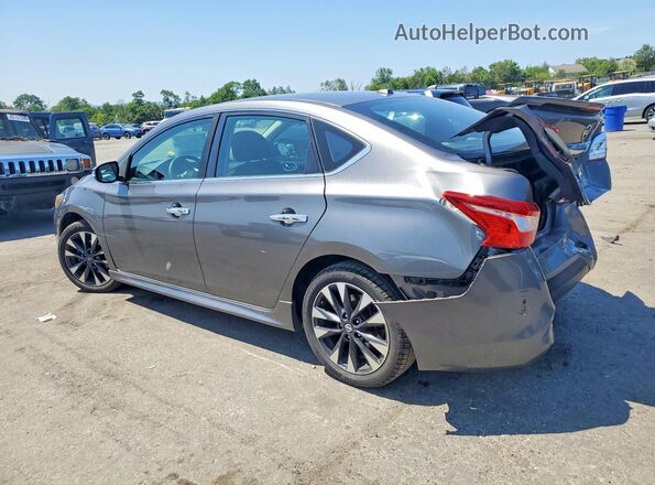 3N1AB7AP2KY258549 2019 NISSAN SENTRA Gray Trasero izquierdo