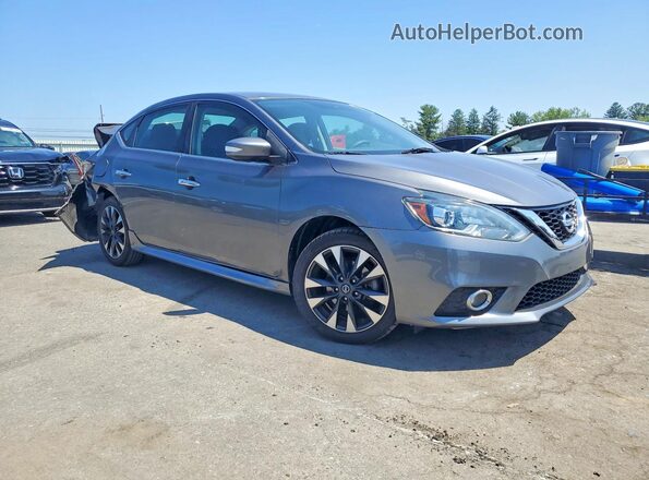 3N1AB7AP2KY258549 2019 NISSAN SENTRA Gray Delantero derecho
