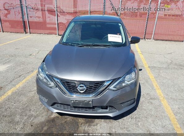3N1AB7AP2KY259281 2019 NISSAN SENTRA Gray ხელსაწყოთა პანელის ხედი