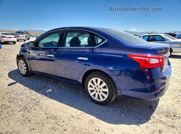 3N1AB7AP2KY259958 2019 NISSAN SENTRA Blue უკანა მარცხენა