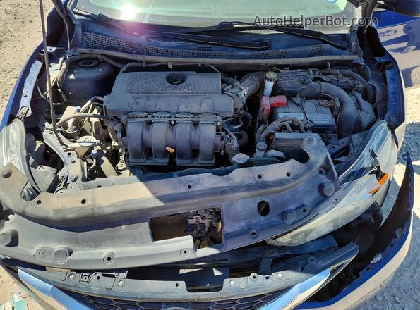 3N1AB7AP2KY259958 2019 NISSAN SENTRA Blue უკანა სალონის ხედი