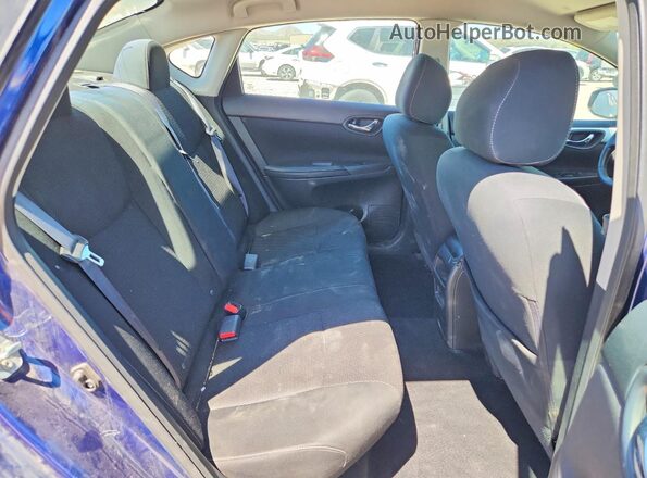3N1AB7AP2KY259958 2019 NISSAN SENTRA Blue უკანა სავარძლების ხედი