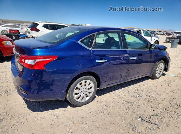 3N1AB7AP2KY259958 2019 NISSAN SENTRA Blue უკანა მარჯვენა