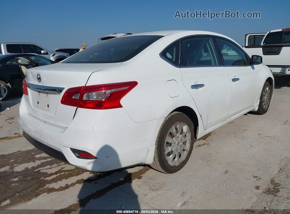 3N1AB7AP2KY276226 2019 NISSAN SENTRA Белый Задняя правая четверть